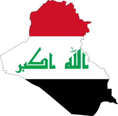 Iraq Flag Map