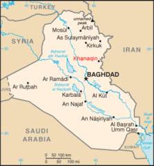 Iraq Map Khanaqin