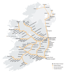 Ireland Railway Map