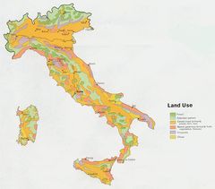 Italy Land Use Map 1972