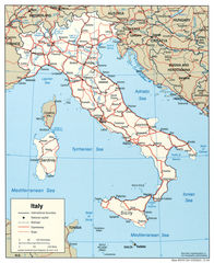 Italy Political Map 2004