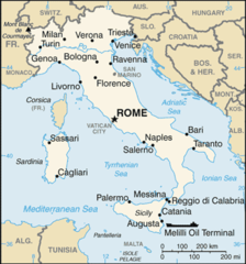 Italy Cia Wfb Map