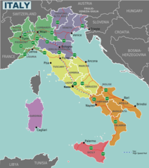 Italy Regions Map