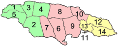 Jamaica Parishes Numbered2