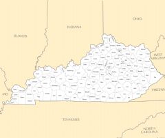 Kentucky County Map