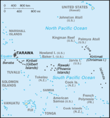 Kiribati Cia Wfb Map