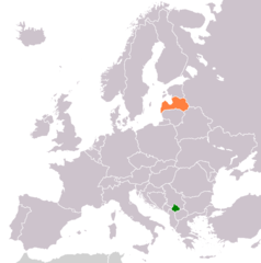 Kosovo Latvia Locator