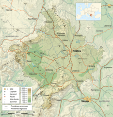 Kosovo Map Fr