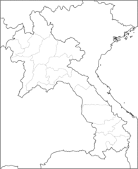 Laos Blank Map