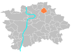 Location Map Municipal District Prague  Praha 18