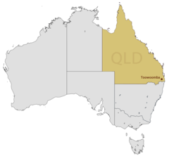 Location Map of Toowoomba