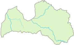 Location Map of Latvia