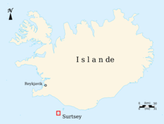 Location Map of Surtsey Fr