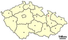 Location of Czech City Zabreh