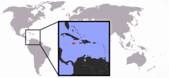 Location of Jamaica