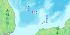 Location of Liancourt Rocks Zh Classical 1