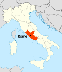 Location of Rome Map