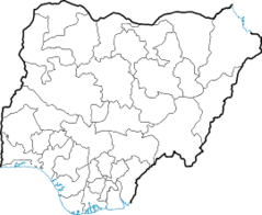 Locator Map Blank Nigeria