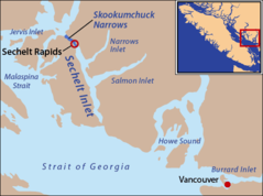 Locmap Sechelt