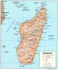 Madagascar Physical Map