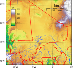 Mali Topography