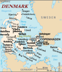 Map Denmark Cia Extended Banner