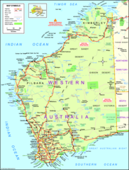 Map of Western Australia