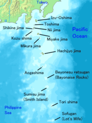 Map of Izu Islands