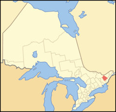 Map of Ontario Lanark