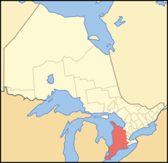 Map of Ontario Southwestern