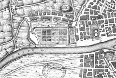 Map of Tuileries And Louvre, As In C  1589