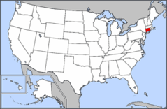 Map of Usa Highlighting Connecticut