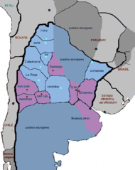 Mapa Argentina 1840 Coalicion Del Norte