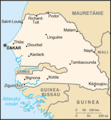 Mapa Senegalu