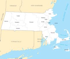 Massachusetts County Map