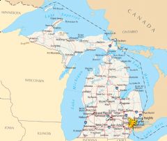 Michigan Reference Map