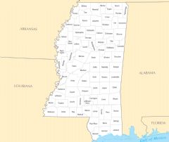 Mississippi County Map