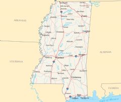 Mississippi Reference Map