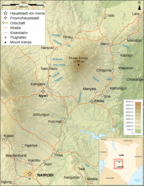 Mount Kenya Region Map De