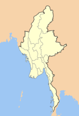 Myanmar Outline Map