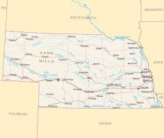 Nebraska Reference Map