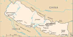 Nepal Cia Wfb Map