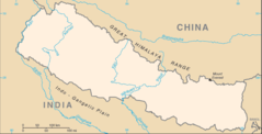 Nepal Map Blank