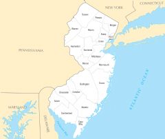 New Jersey County Map