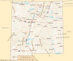 New Mexico Reference Map