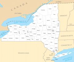 New York County Map