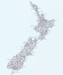 New Zealand Road Map