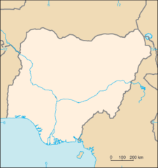 Nigeria Blank Map