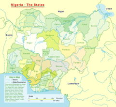 Nigeria States Map