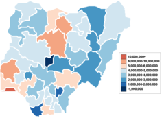 Nigerian States By Population